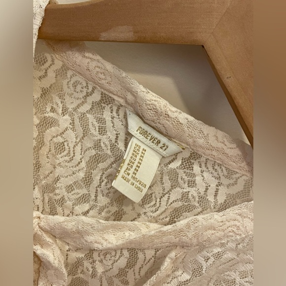 Forever 21 Sheer Lace Bodysuit medium - Picture 3 of 5